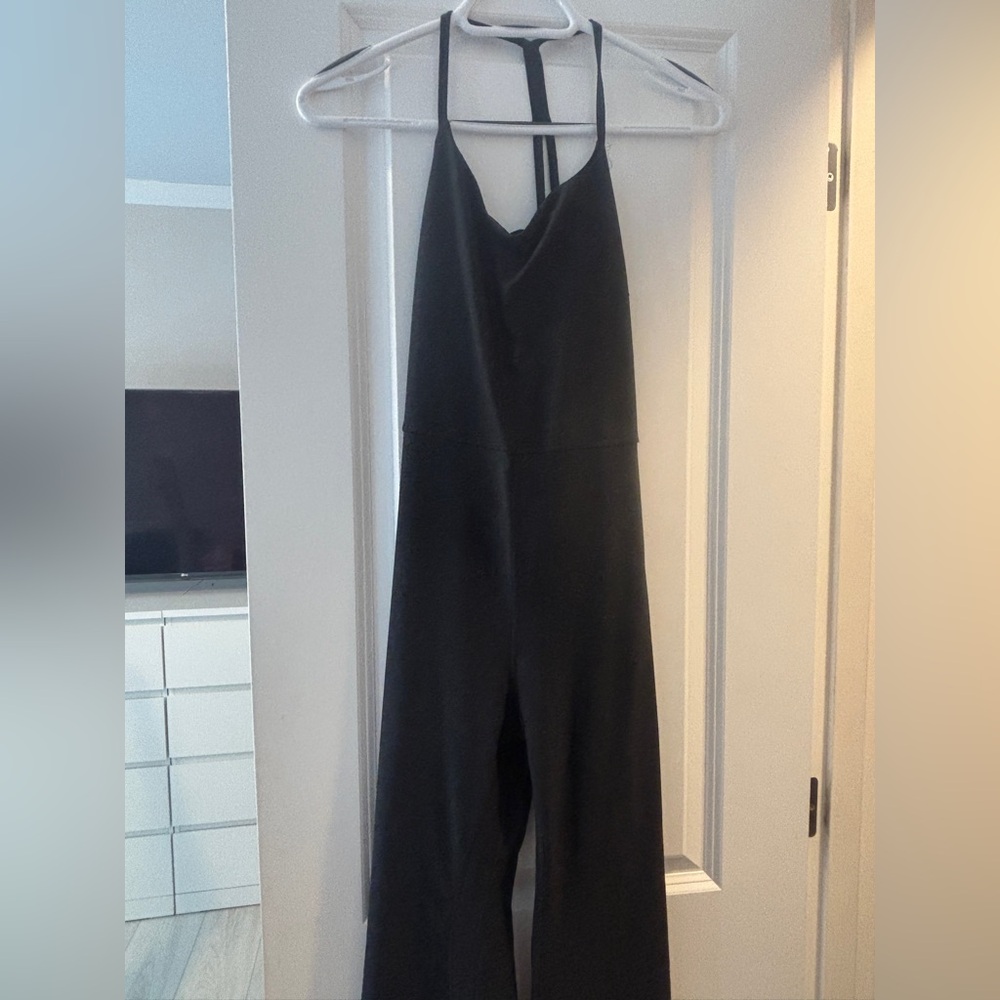 Black Halter Jumpsuit - Elegant Wide-Leg Women’s Jumpsuit